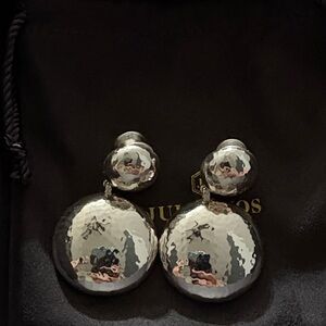 Elegant Julie Vos Silver Drop Earrings